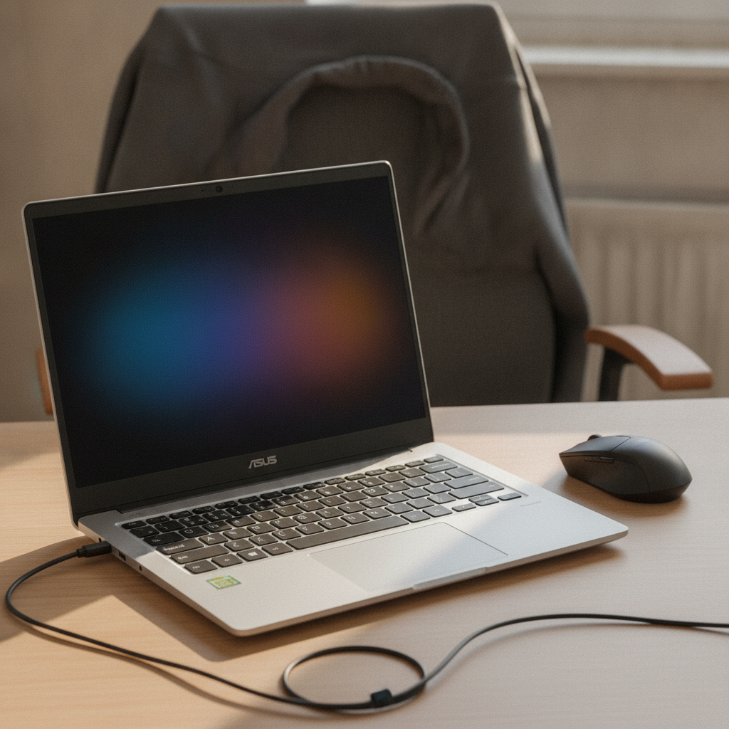 ASUS Vivobook 15 Core i3 budget laptop with silver 15.6-inch chassis open on a home office desk in India