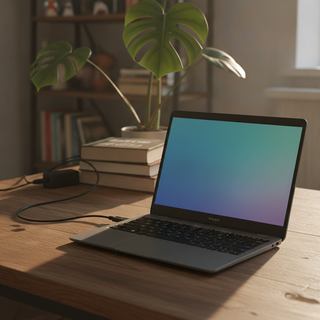 Acer Chromebook CO731 laptop open showing Chrome OS home screen, budget Chromebook under 20000 rupees India
